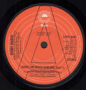 Randy Raider - Dance On - 7 Inch