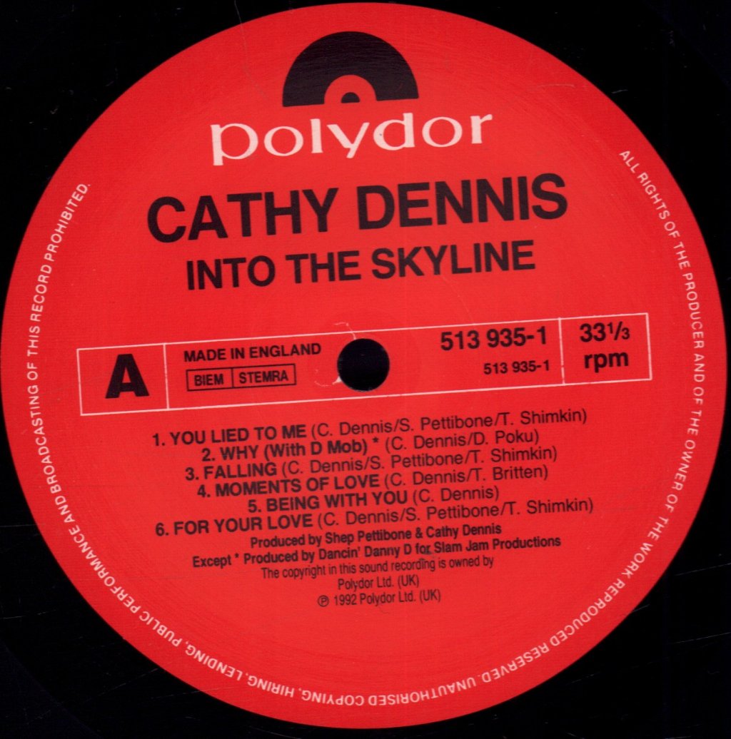 Cathy Dennis - Into The Skyline - Lp