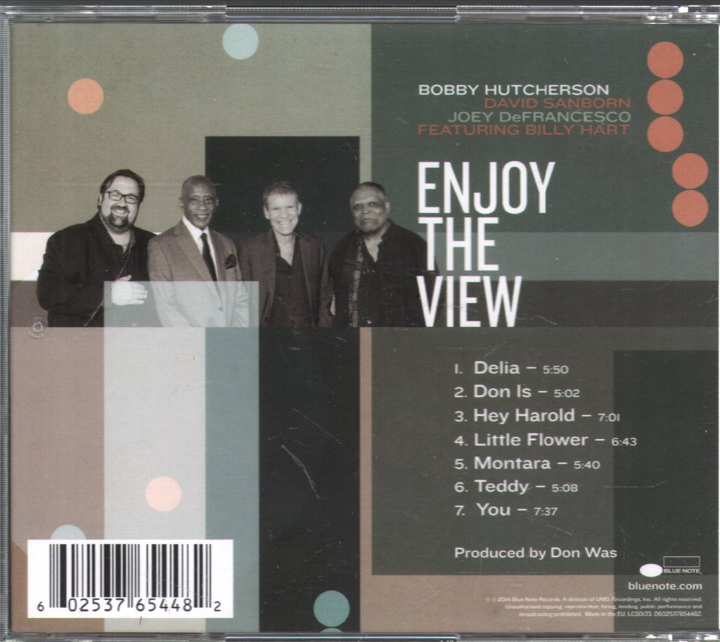Bobby Hutcherson, David Sanborn, Joey DeFrancesco - Enjoy The View - Cd