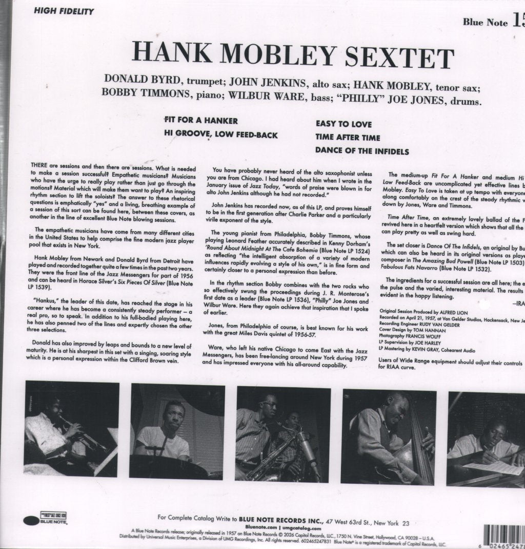 Hank Mobley - Hank (Tone Poet) - Lp