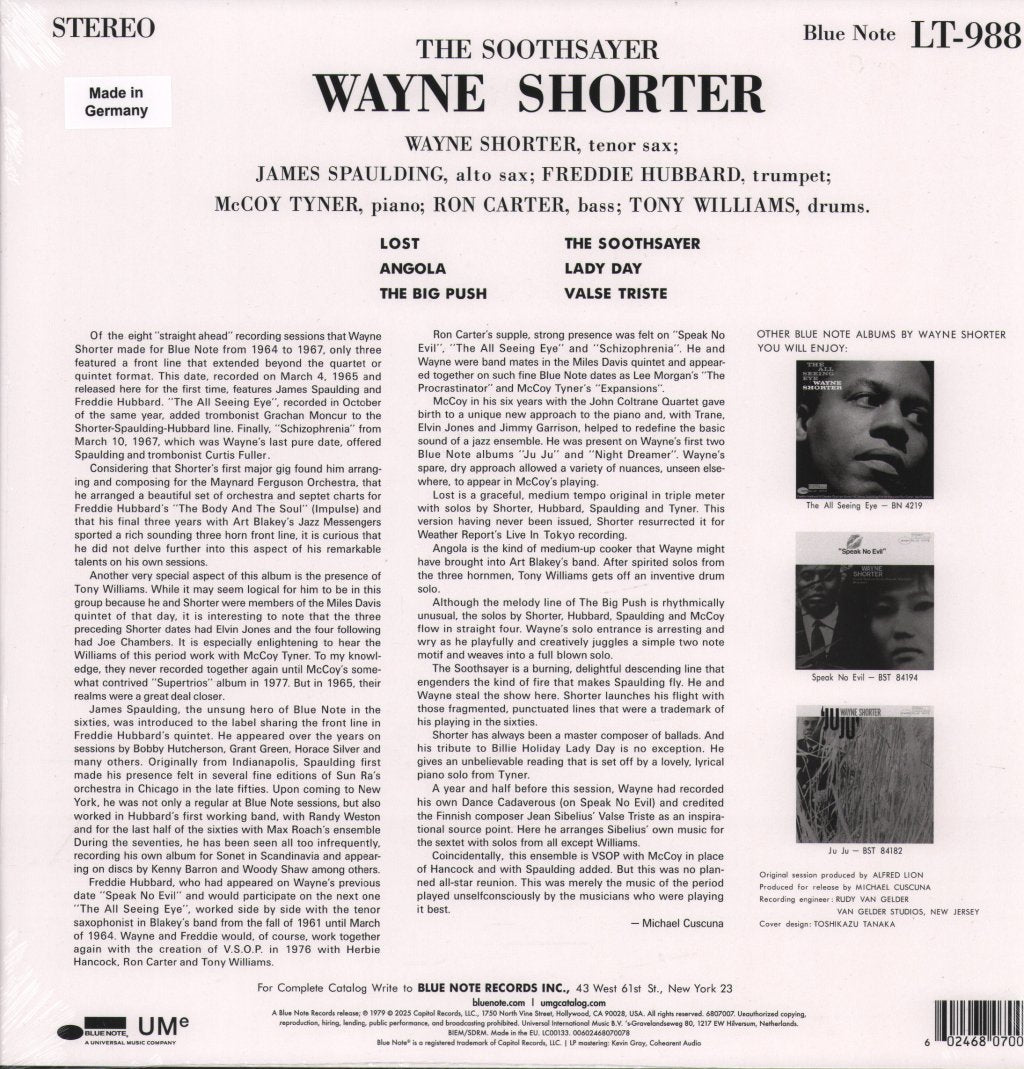 Wayne Shorter - The Soothsayer - Lp