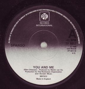 Spargo - You And Me - 7 Inch