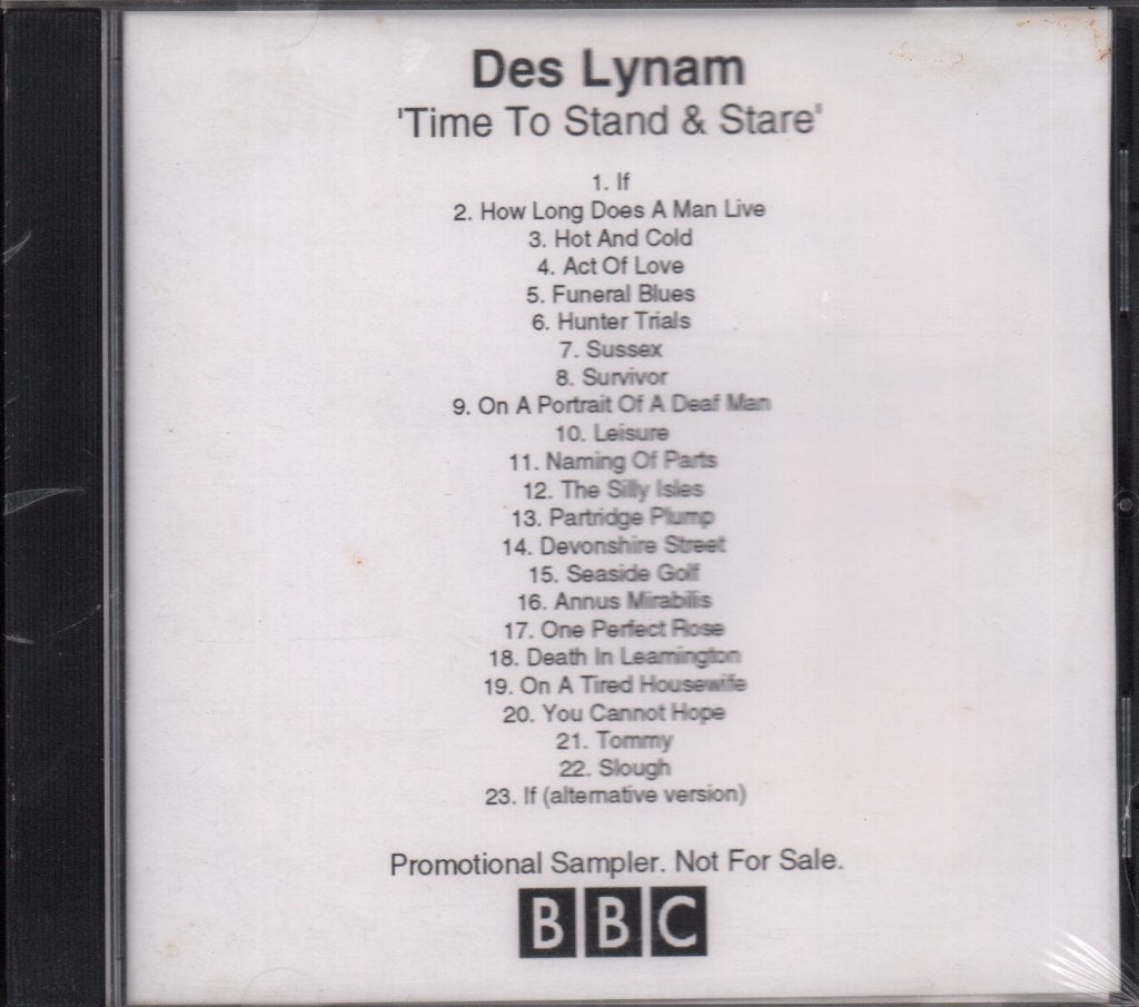 Des Lynam - Time To Stand And Stare - Cdr