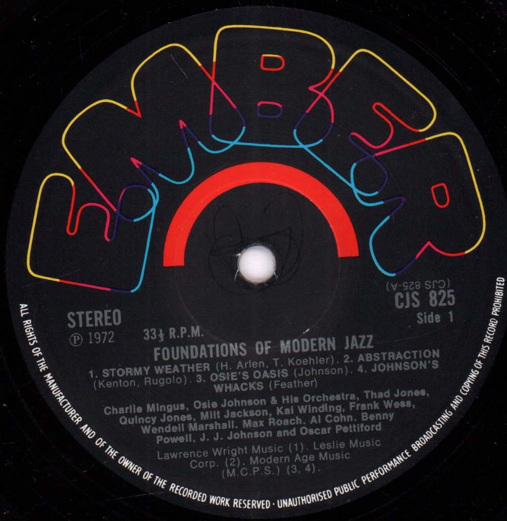 Various Artists - Foundations Of Modern Jazz - Lp