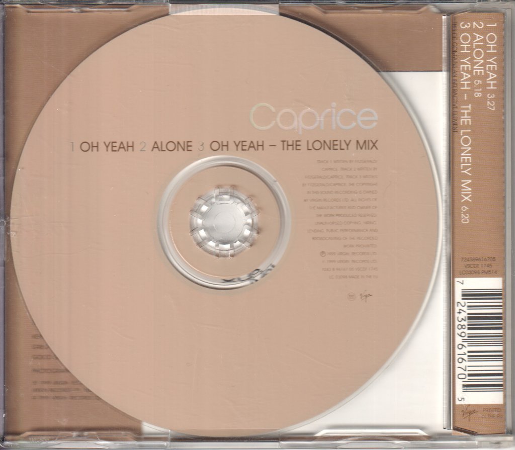 Caprice (Female Singer) - Oh Yeah - Cd