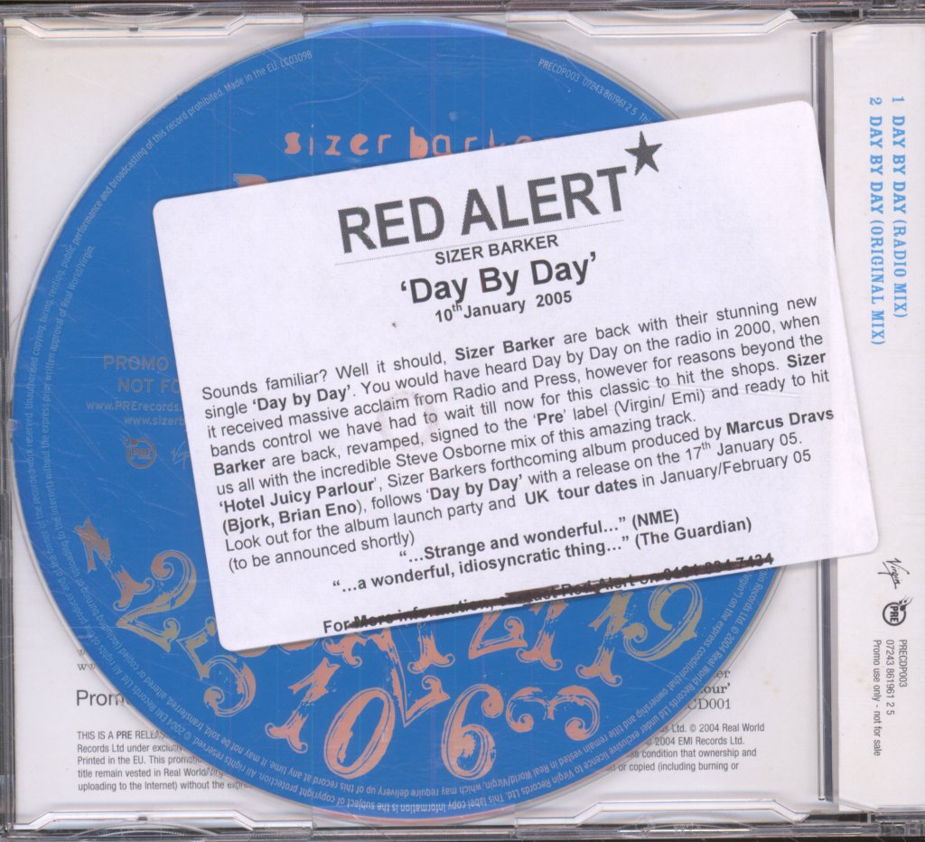 Sizer Barker - Day By Day - Cd