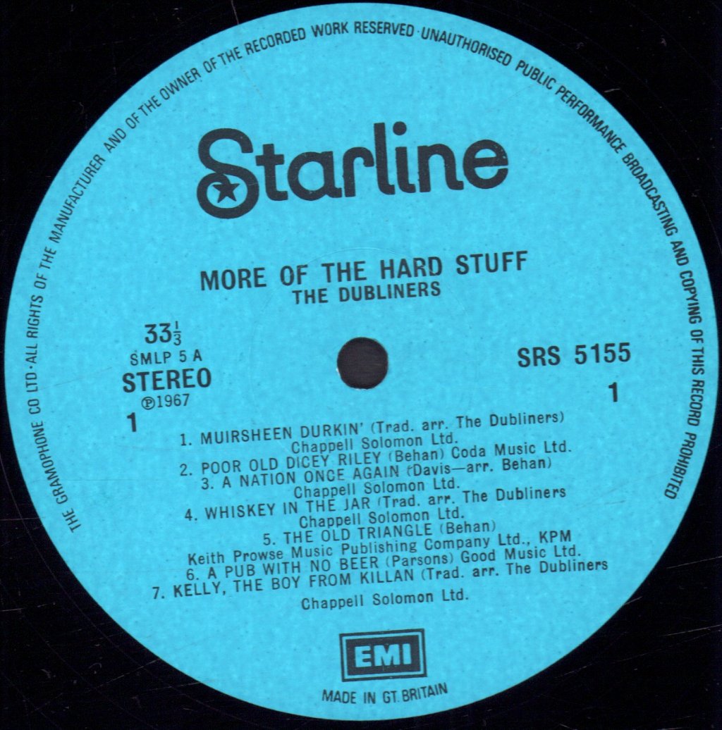 Dubliners - More Of The Hard Stuff - Lp