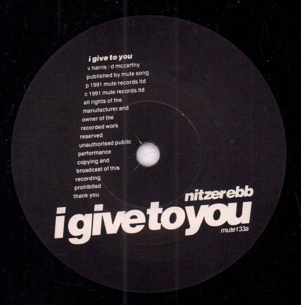 Nitzer Ebb - I Give To You - 7 Inch
