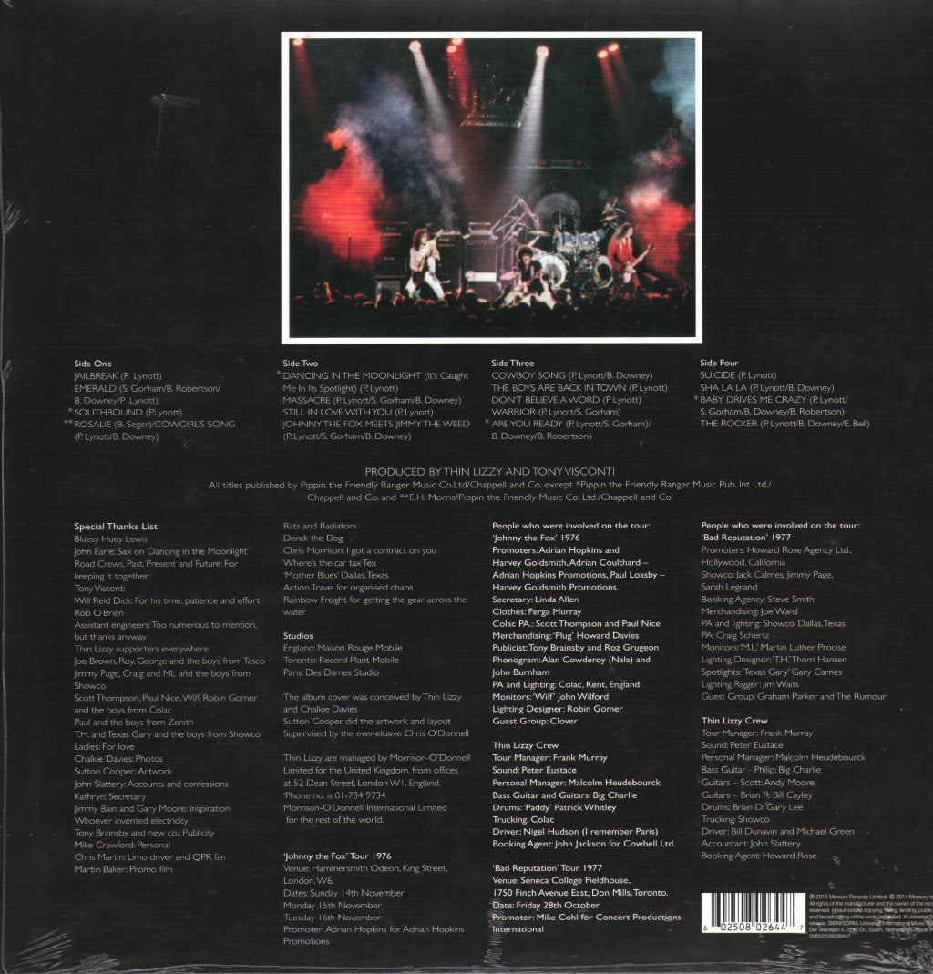Thin Lizzy - Live And Dangerous - Double Lp