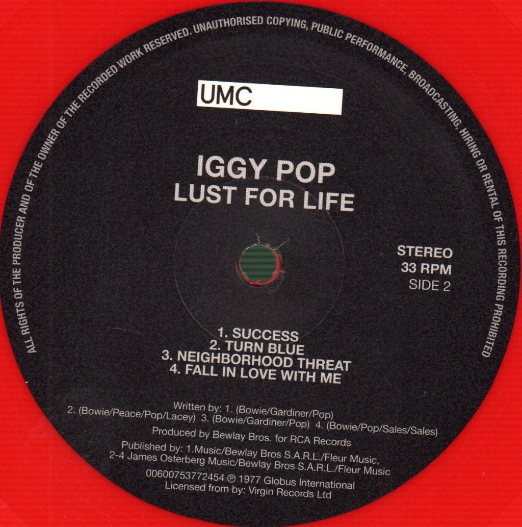 Iggy Pop - Lust For Life - Lp