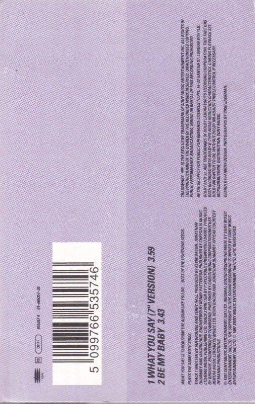 Lightning Seeds - What You Say - Cassette