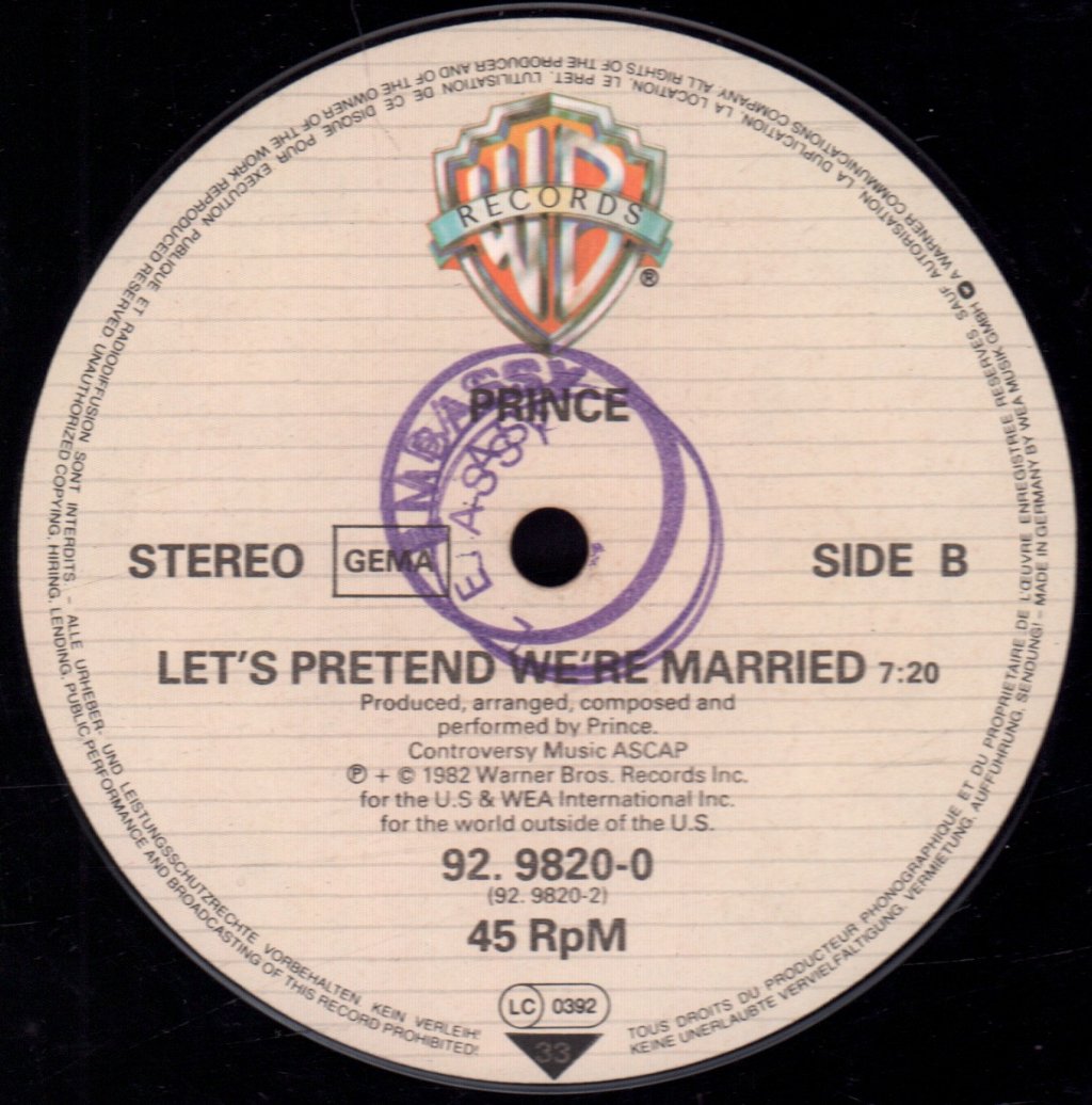 Prince - 1999 - 12 Inch