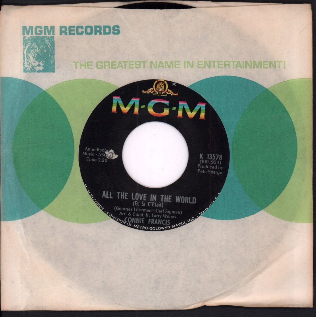 Connie Francis - So Nice Summer Samba - 7 Inch
