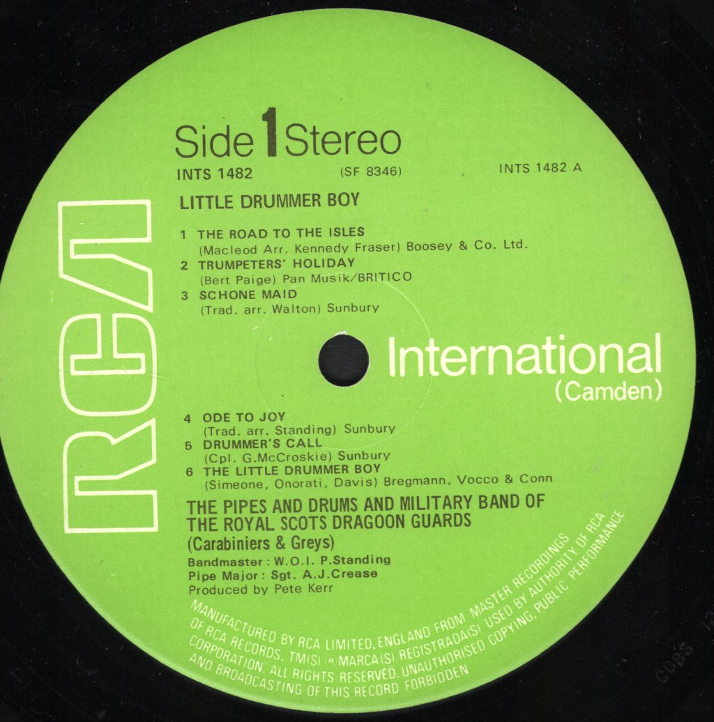 Royal Scots Dragoon Guards - Little Drummer Boy - Lp