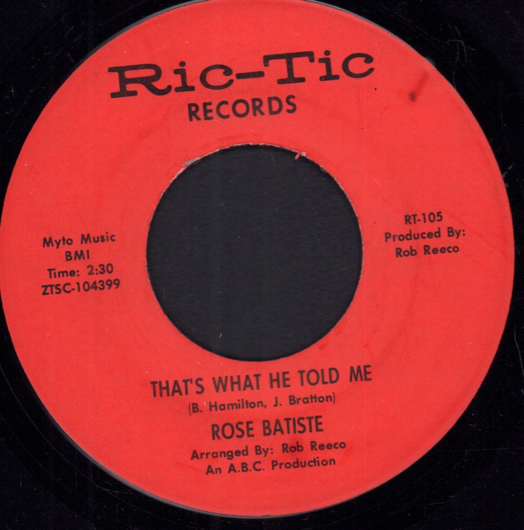 Rose Batiste - Holding Hands / That's What He Told Me - 7 Inch