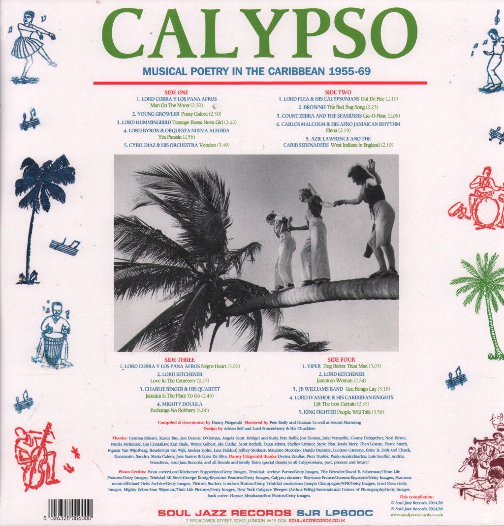 Various Artists - Calypso: Musical Poetry In the Caribbean 1955-69 - Double Lp