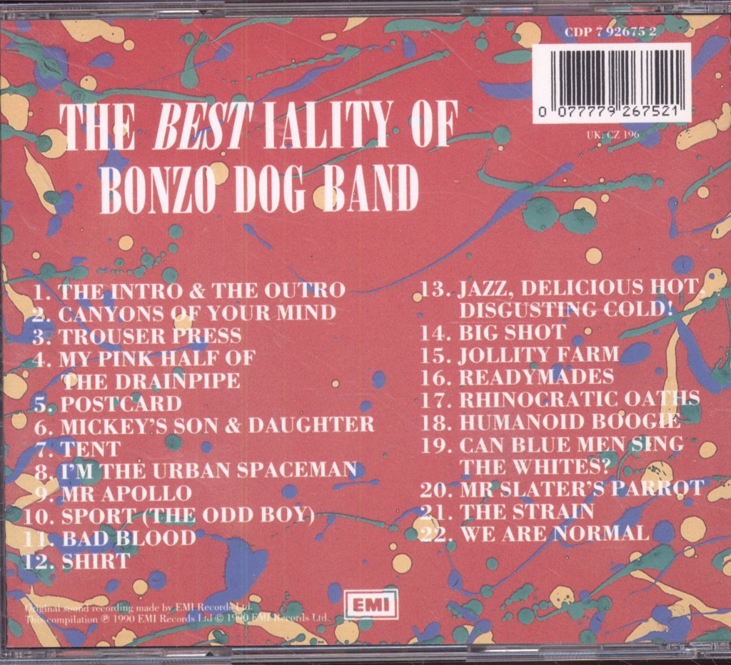 Bonzo Dog Doo-Dah Band - Bestiality Of Bonzo Dog Band - Cd