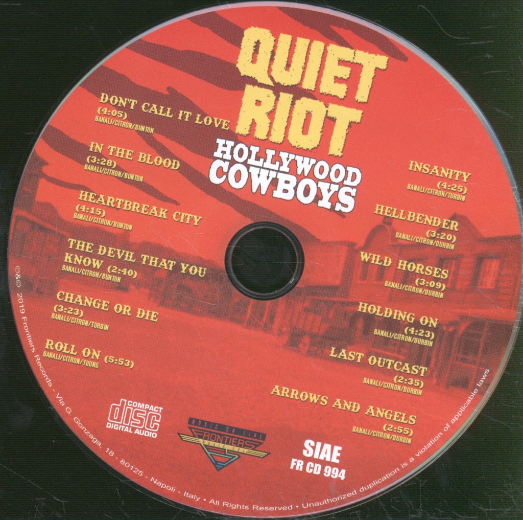 Quiet Riot - Hollywood Cowboys - Cd