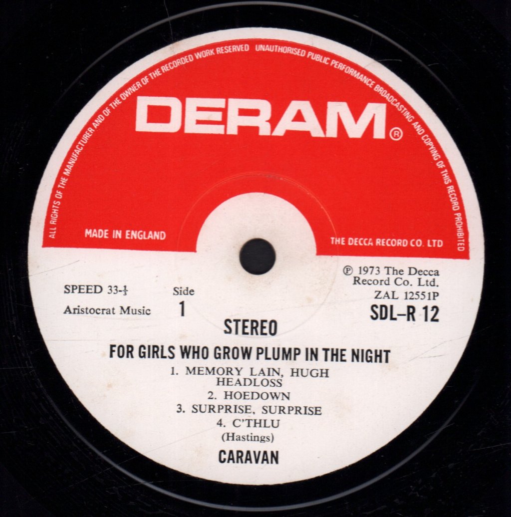 Caravan - For Girls Who Grow Plump In The Night - Lp