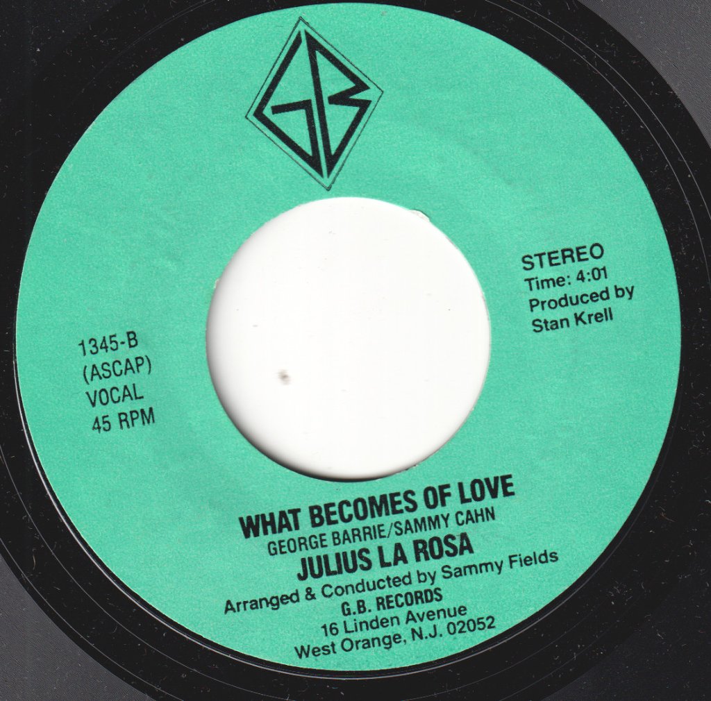 Julius La Rosa - Every Day Is New Years Eve - 7 Inch