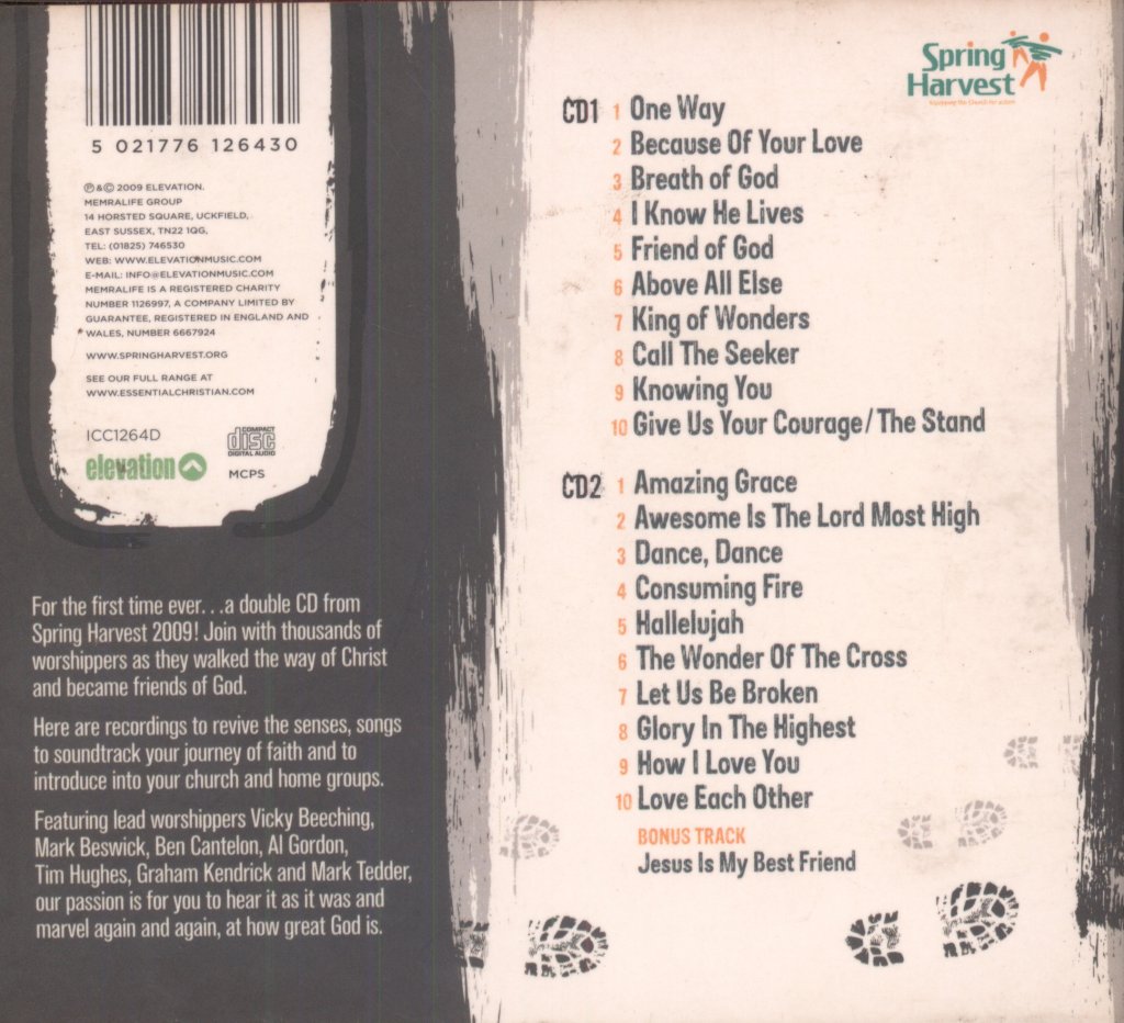 Spring Harvest - Journey: Walking The Way Of Christ (Live Worship From Spring Harvest) - Double Cd