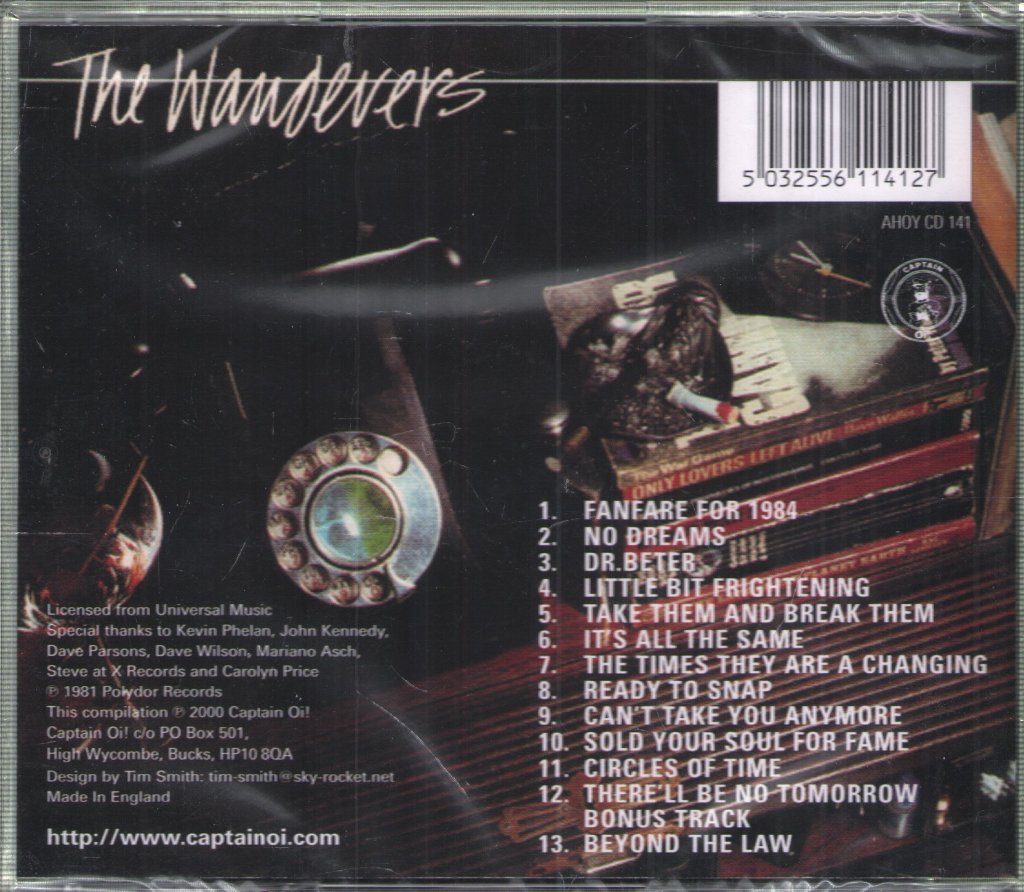 Wanderers (Punk Group) - Only Lovers Left Alive - Cd