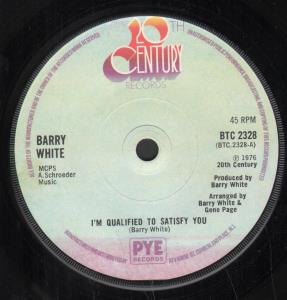 Barry White - I'm Qualified To Satisfy You - 7 Inch