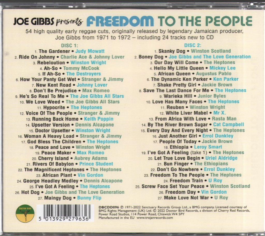 Various Artists - Joe Gibbs presents Freedom To The People - Double Cd