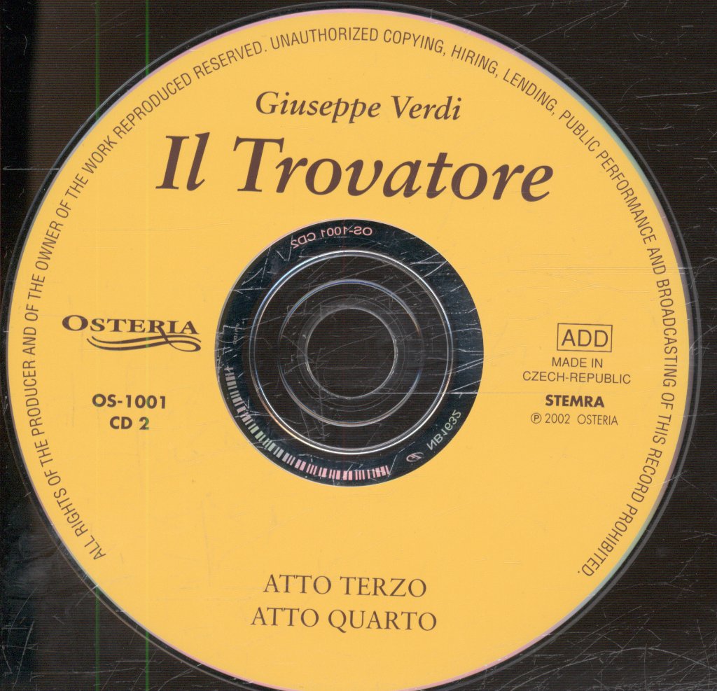 Mario Cordone - Verdi - Il Trovatore - Cd