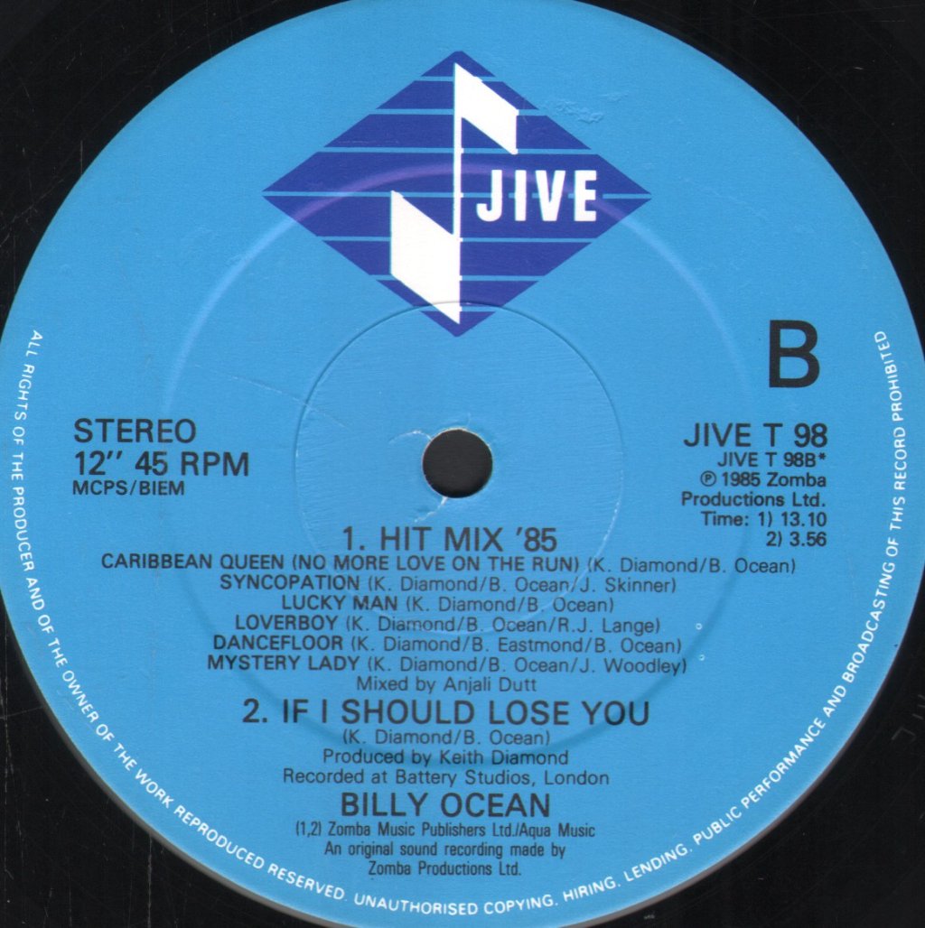 Billy Ocean - Mystery Lady - 12 Inch