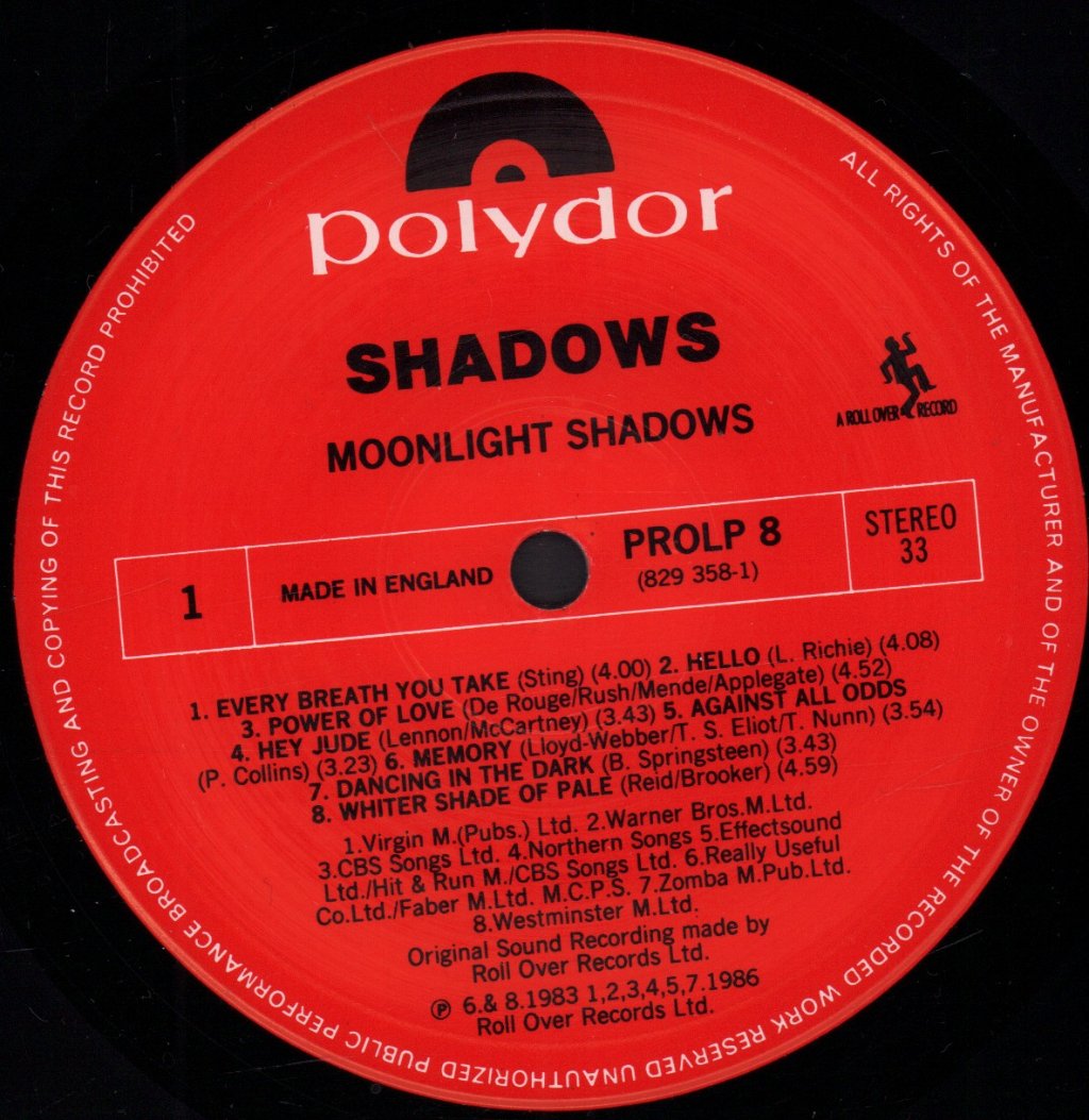 Shadows - Moonlight Shadows - Lp