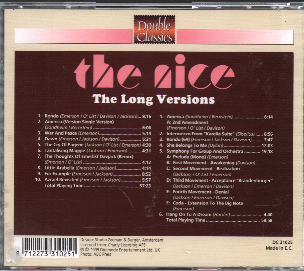Nice - Long Versions - Double Cd