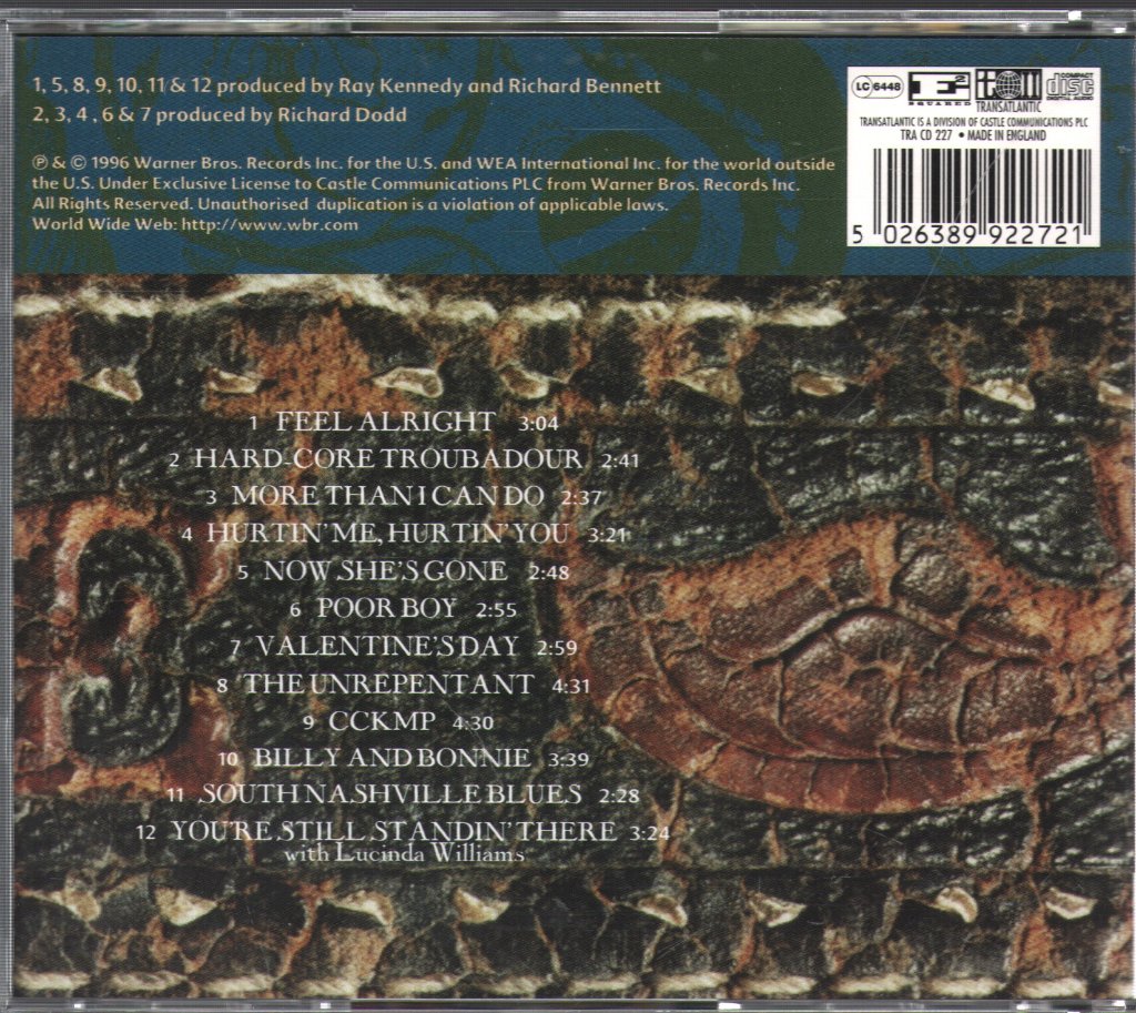 Steve Earle - I Feel Alright - Cd