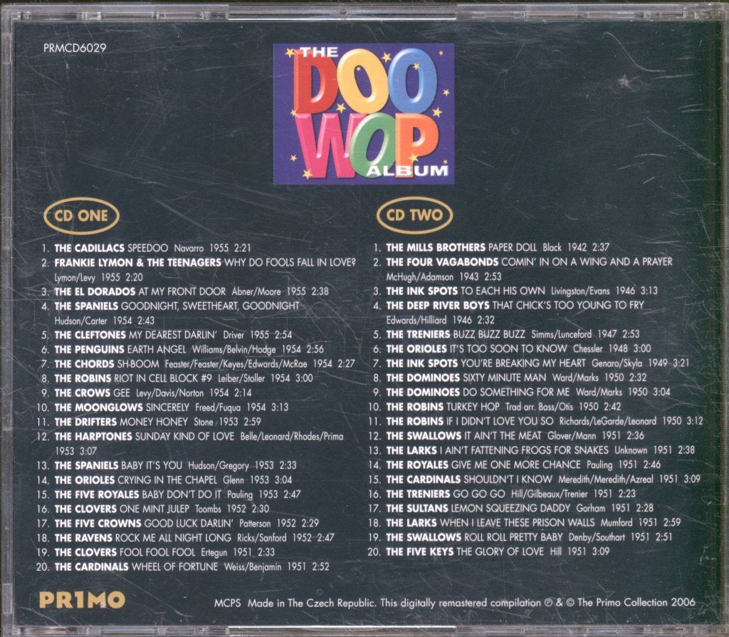 Various Artists - Doo Wop Album - Double Cd