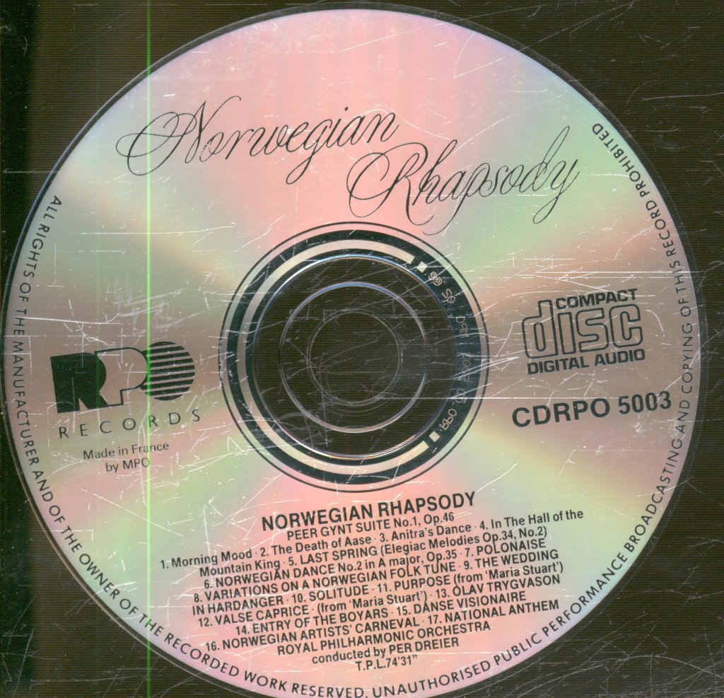 Royal Philharmonic Orchestra - Norwegian Rhapsody - Cd