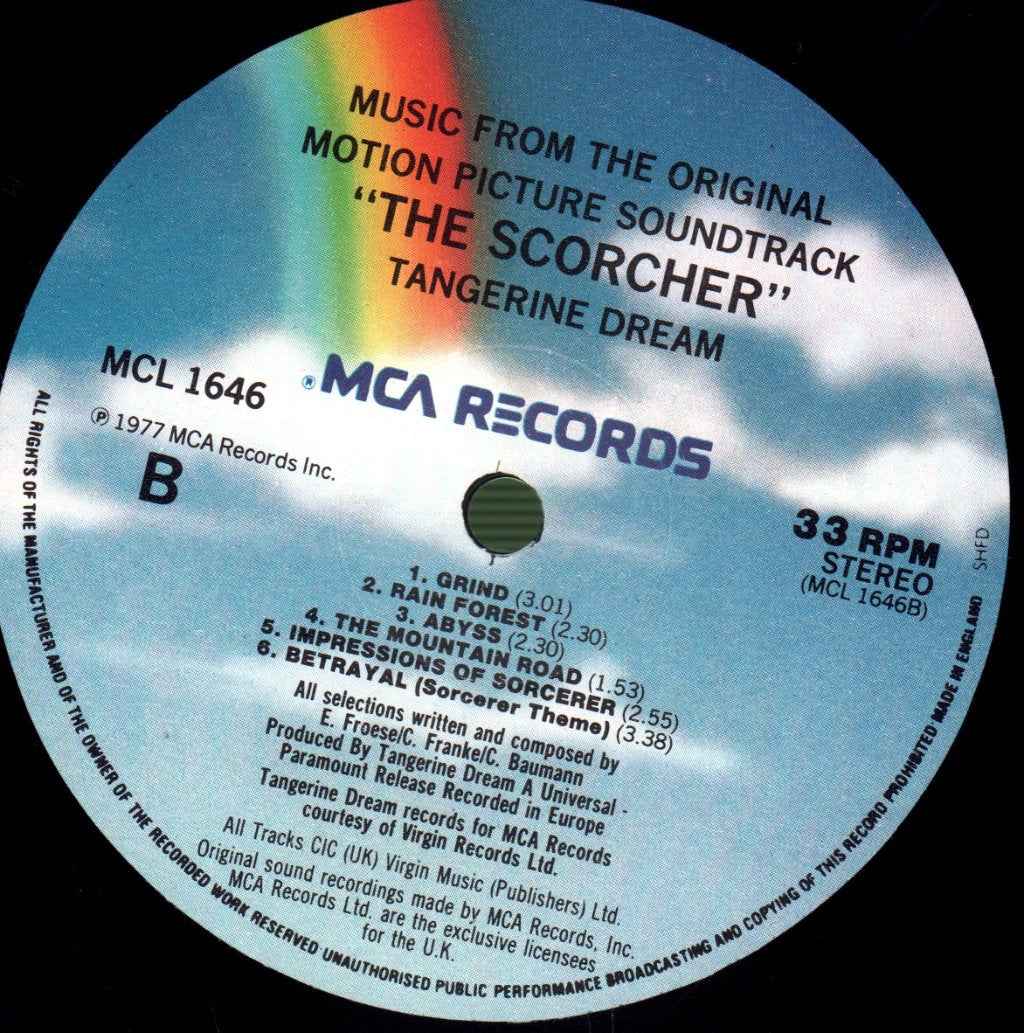 Tangerine Dream - Sorcerer (Original Motion Picture Soundtrack) - Lp