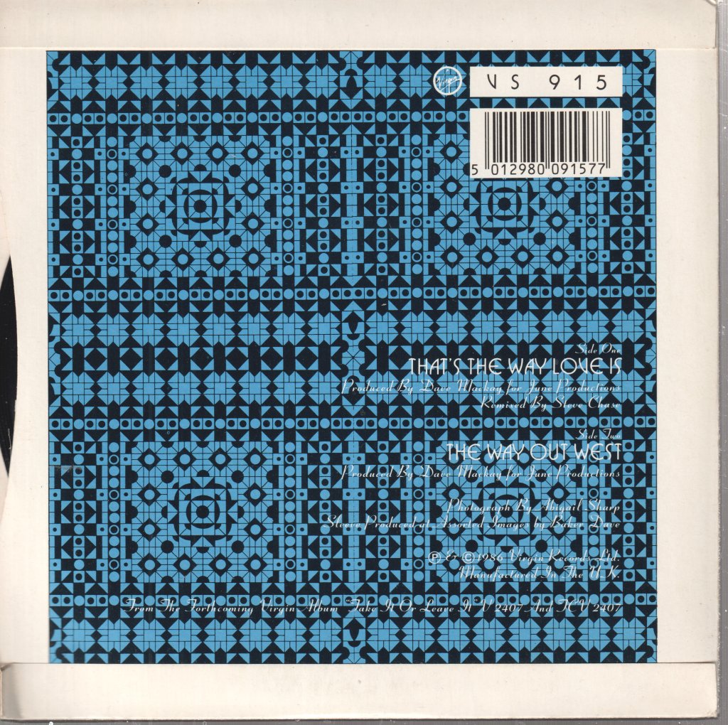 Jimmy Nail - That's The Way Love Is - 7 Inch