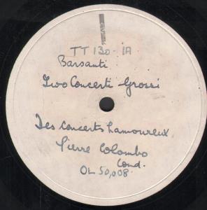 Pierre Colombo / Orch. Concerts Lamourex - Cimarosa / Barsanti - Concerti - Lp