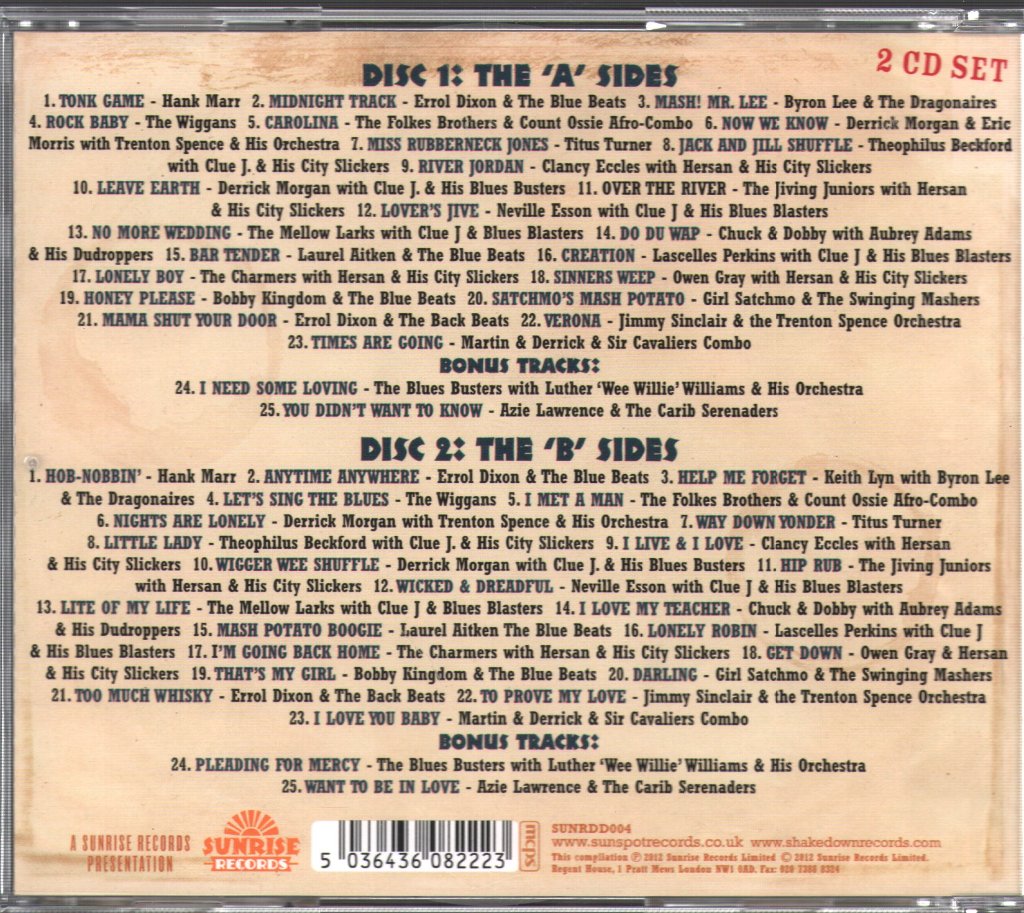 Various Artists - Story Of Blue Beat / The Best In Ska 1961 Part 1 - Double Cd