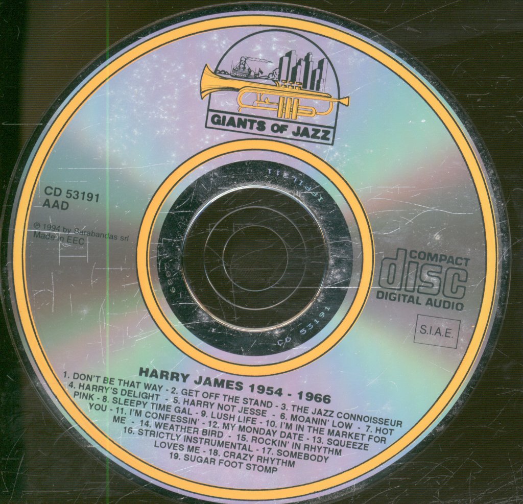 Harry James And His Orchestra - Harry James And His Orchestra 1954-1966 - Cd