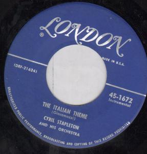 Cyril Stapleton - Italian Theme - 7 Inch