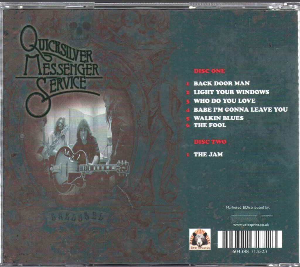 Quicksilver Messenger Service - Live At The Carousel Ballroom, San Francisco, 4th April 1968 - Double Cd