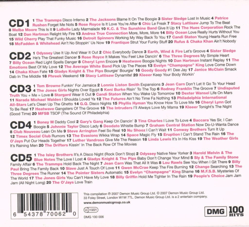 Various Artists - 100 Hits Disco - Cd Set