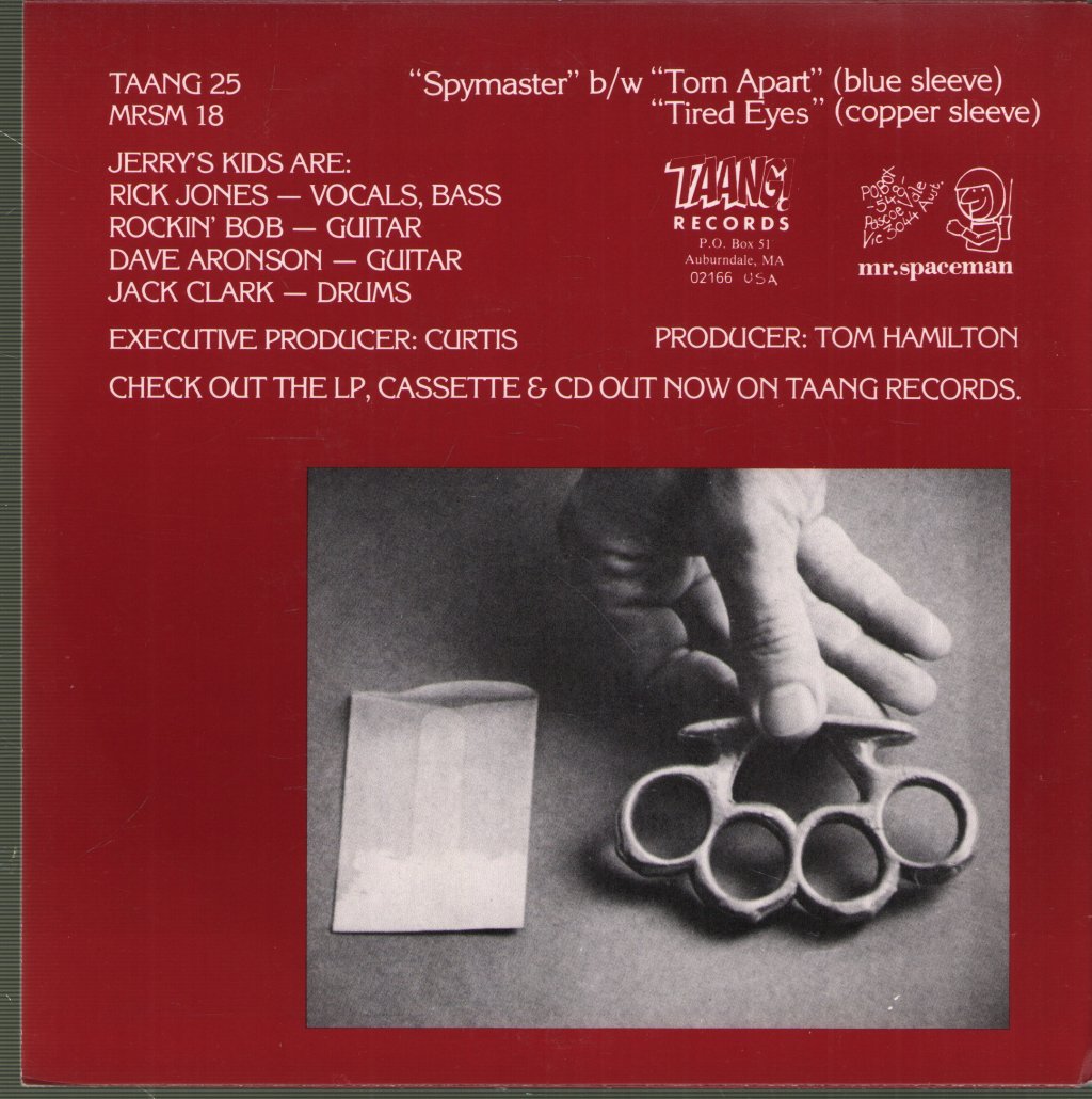 Jerry's Kids - Spymaster / Tired Eyes - 7 Inch