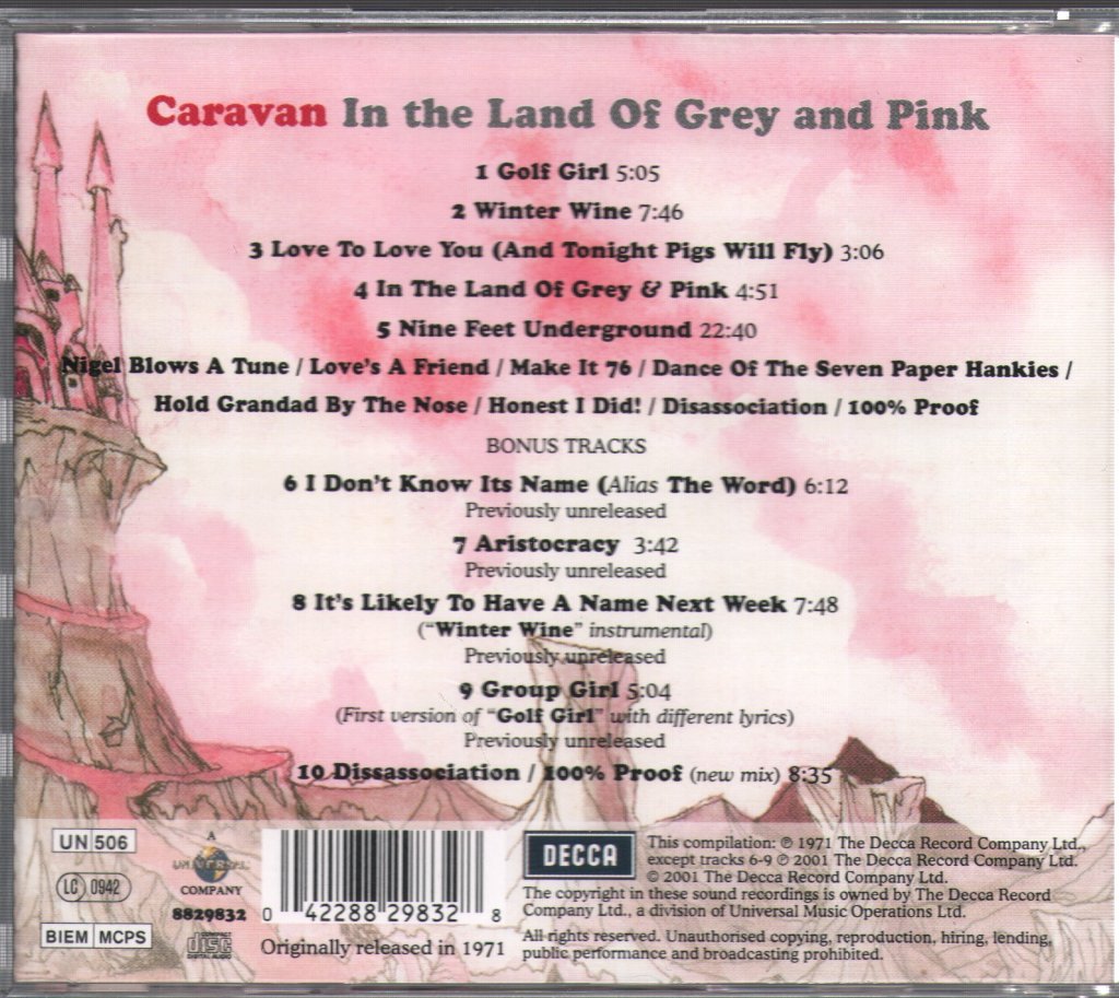 Caravan - In The Land Of Grey And Pink - Cd
