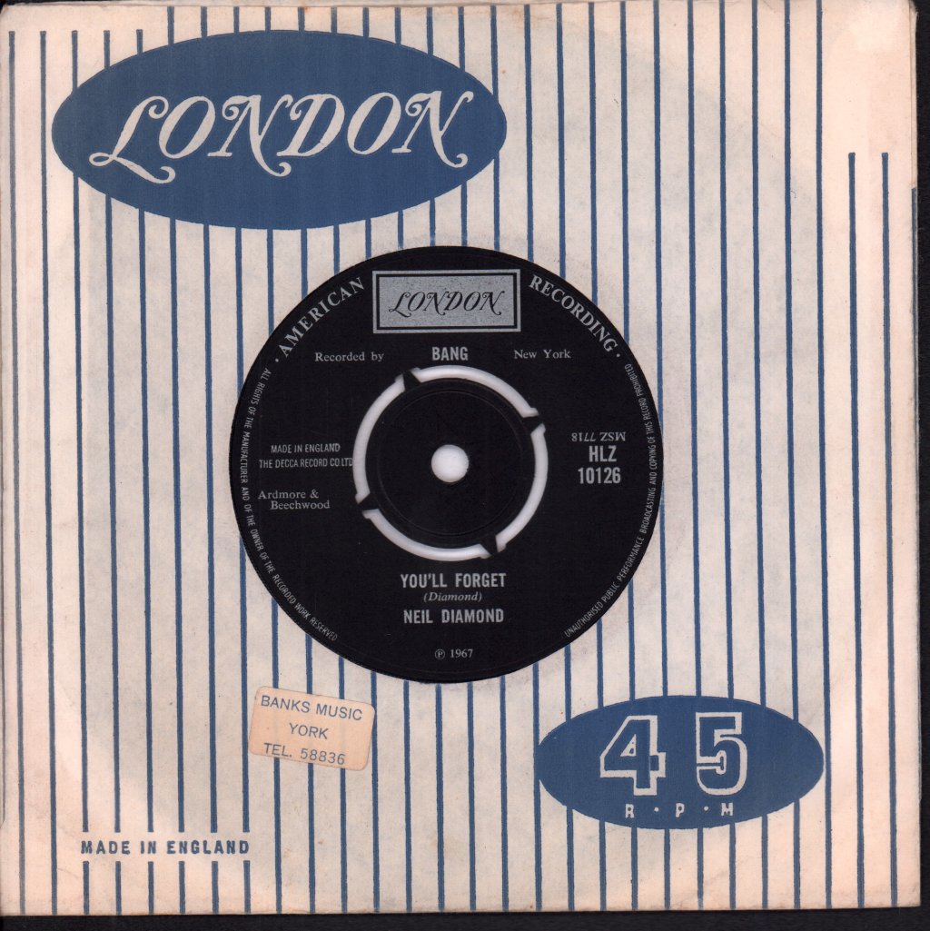 Neil Diamond - Girl You'll Be A Woman Soon - 7 Inch