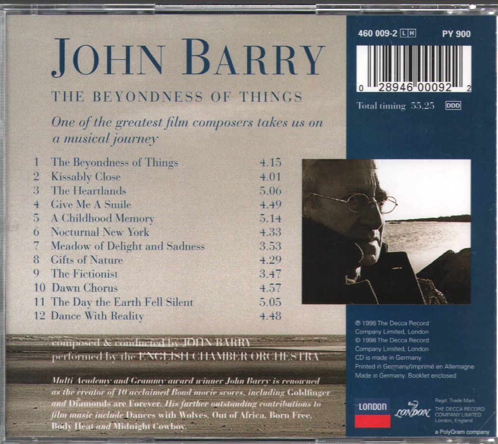 John Barry - Beyondness Of Things - Cd