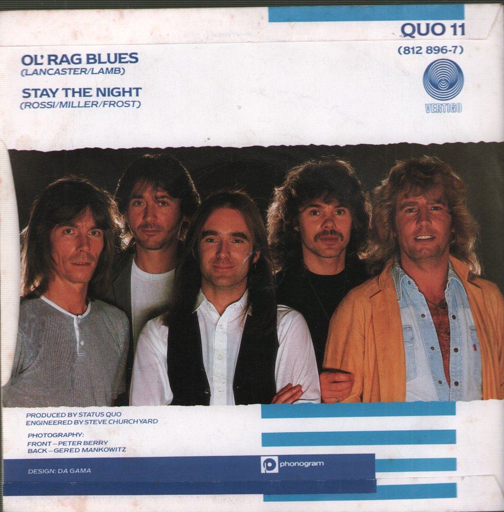 Status Quo - Ol Rag Blues - 7 Inch