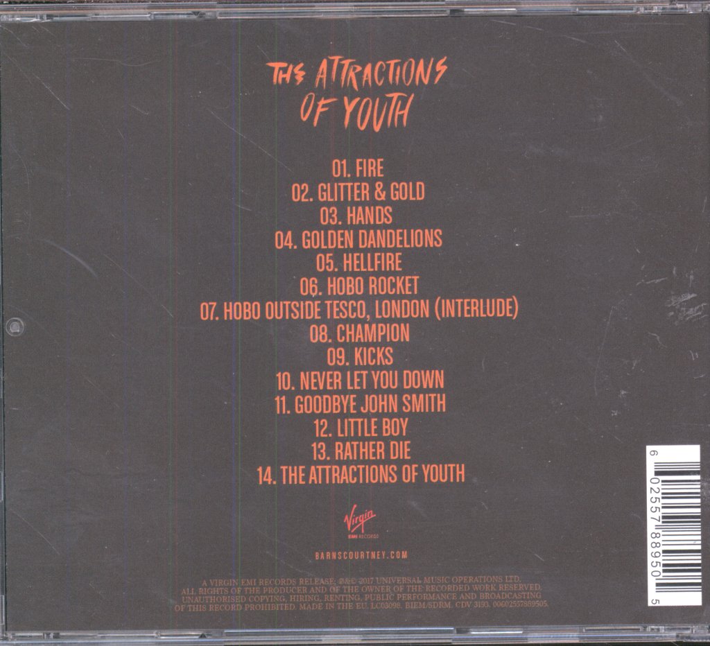 Barns Courtney - Attractions Of Youth - Cd