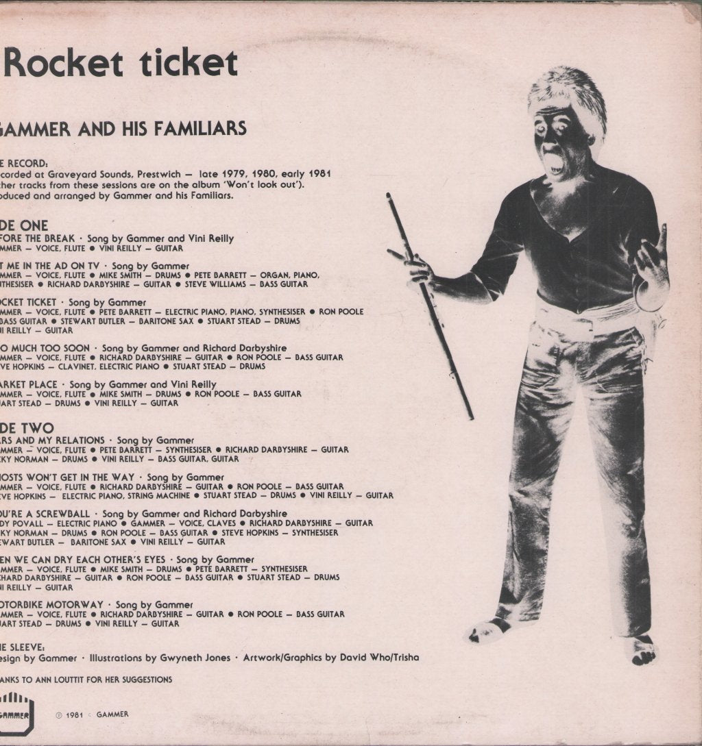 Gammer And His Familiars - Rocket Ticket - Lp